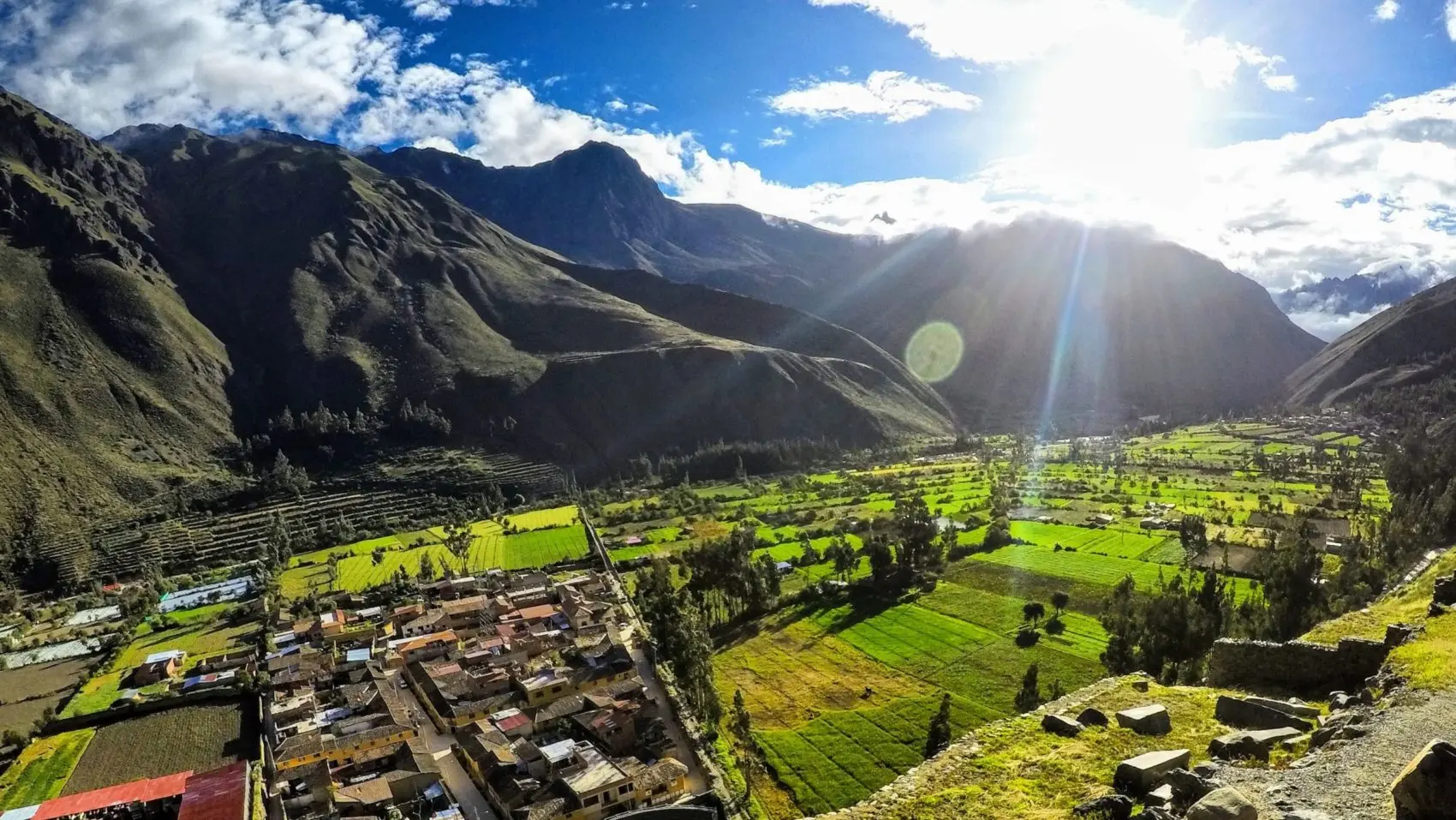 Sacred Valley of the Incas with the Urubamba river